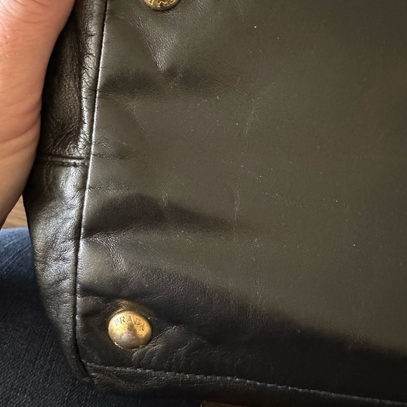 💜 guaranteed Authentic Prada Black Fiocco Bow Calf Leather
Handbag💜 - Picture 13 of 16